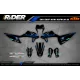 Stickerset Motocross KTM SX SXF EXC | Shadow Edition | Black blue - ALLE MODELLEN STICKERSETS KTM