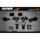 Dekor Motocross KTM FACTORY NEKEN BLACK MATE (ref:prda31c) - ALLE MODELLE DEKOR KTM