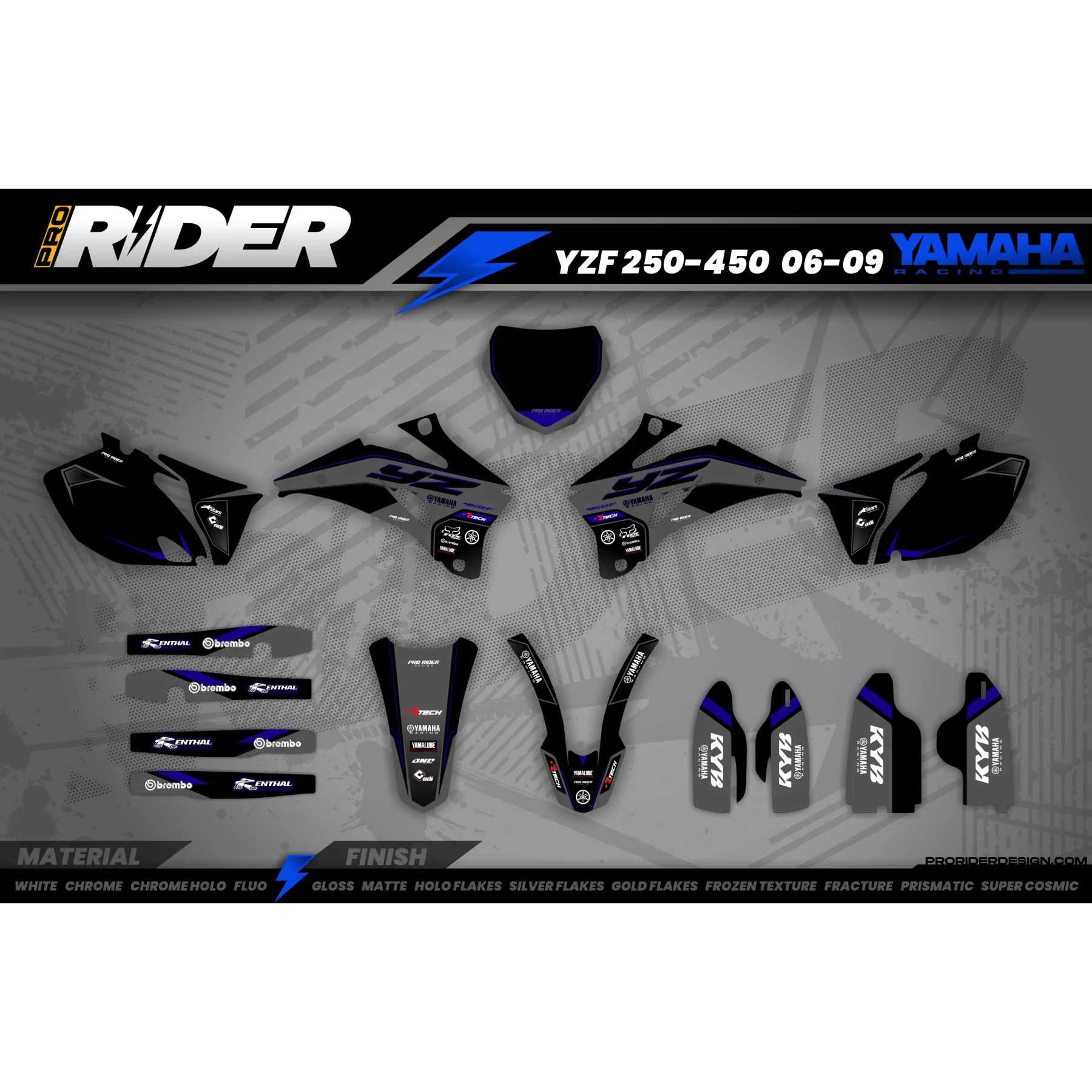 grafiche PERSO Motocross YAMAHA | Black Venom  - GRAFICHE MOTOCROSS / ENDURO YAMAHA