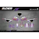 Kit Déco Personnalisable Rainbow Purple White - ProRider Design | Universel Toutes Marques