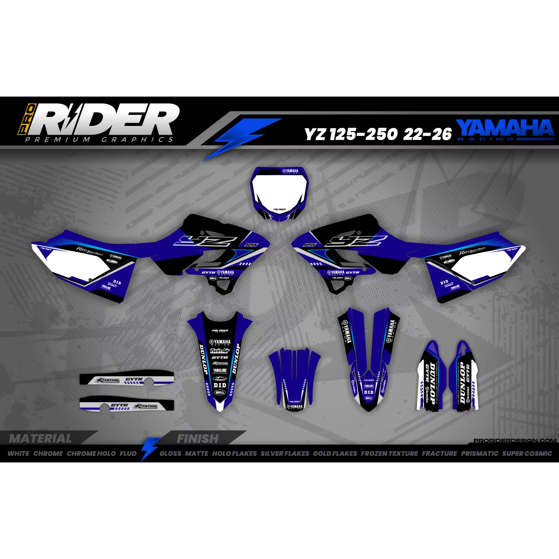 grafiche MOTOCROSS YAMAHA SPARK  - GRAFICHE MOTO YAMAHA