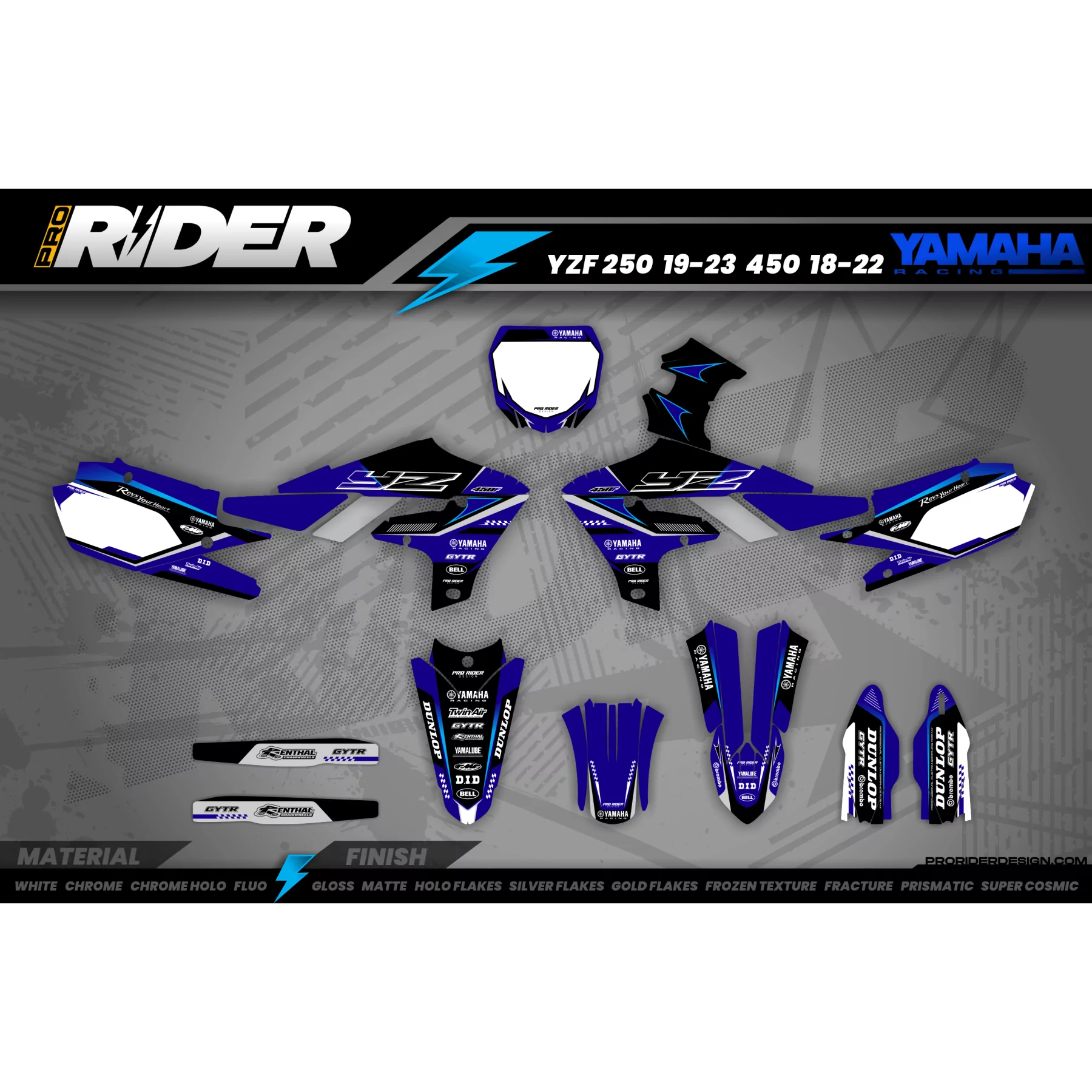 grafiche MOTOCROSS YAMAHA SPARK  - GRAFICHE MOTO YAMAHA