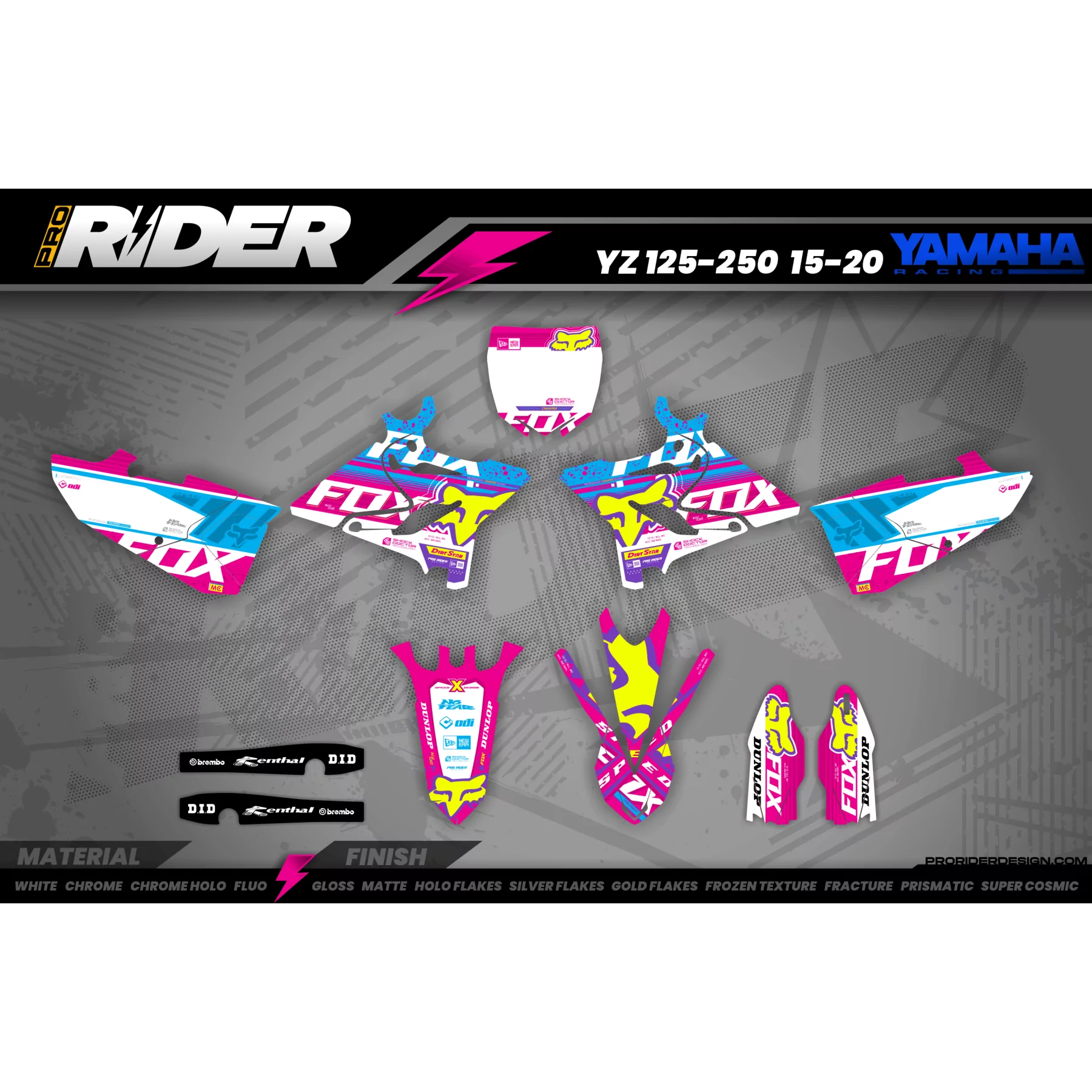 Kit adesivos Motocross perso FOX ALTITUDE LEVEL 2 - KIT ADESIVOS MOTOCROSS ENDURO