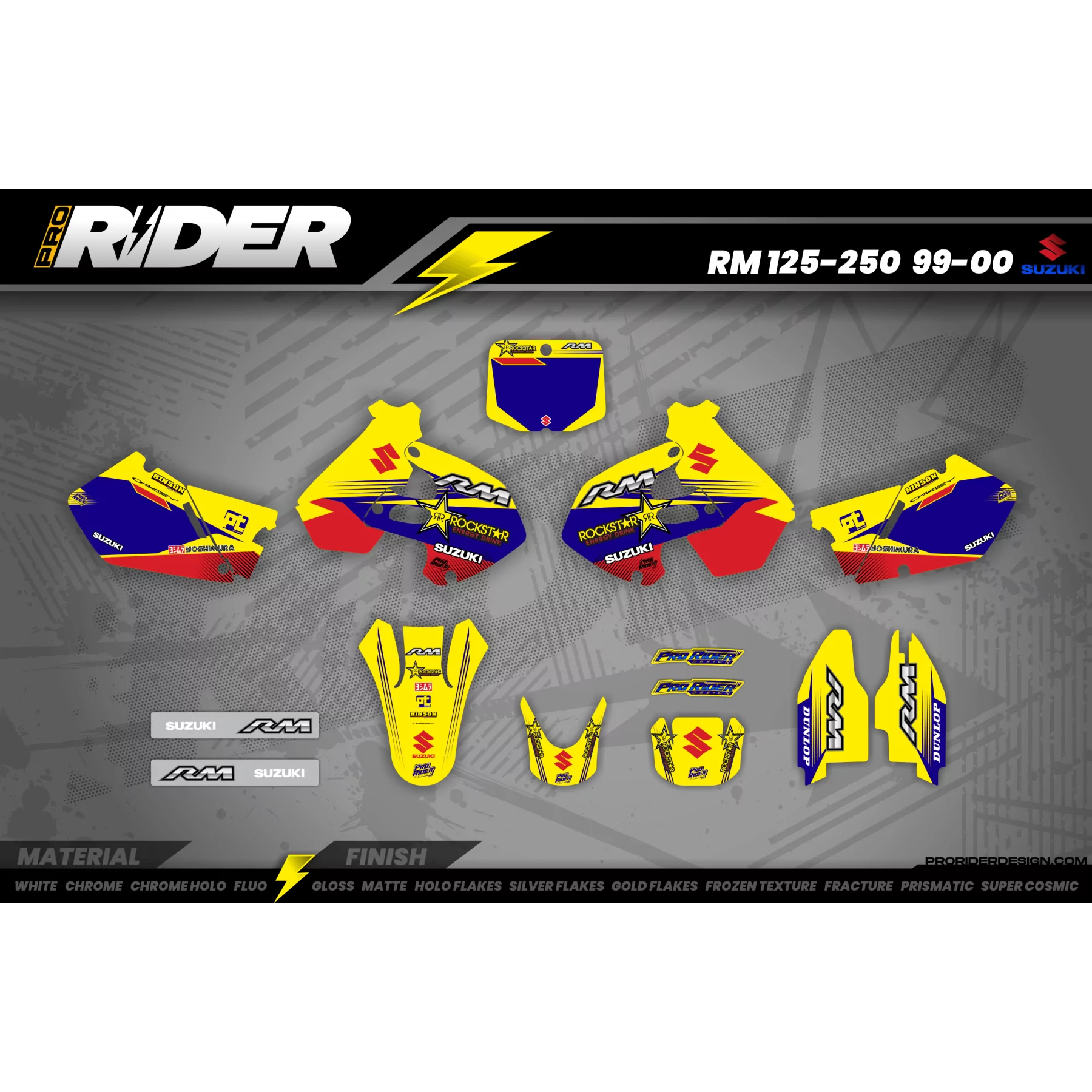 Dekor Motocross SUZUKI PERSO OSTIL .5 - DEKOR MOTOCROSS / ENDURO SUZUKI