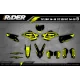 grafiche MOTOCROSS HUSQVARNA FACTORY BLACK SIGNATURE  - KIT DÉCO MOTO HUSQVARNA