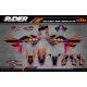 Kit adesivos MOTOCROSS KTM ORANGE LUMEN - Kit adesivos MOTO KTM