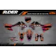 Kit adesivos MOTOCROSS KTM ORANGE LUMEN - Kit adesivos MOTO KTM