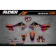 Kit adesivos MOTOCROSS KTM ORANGE LUMEN - Kit adesivos MOTO KTM