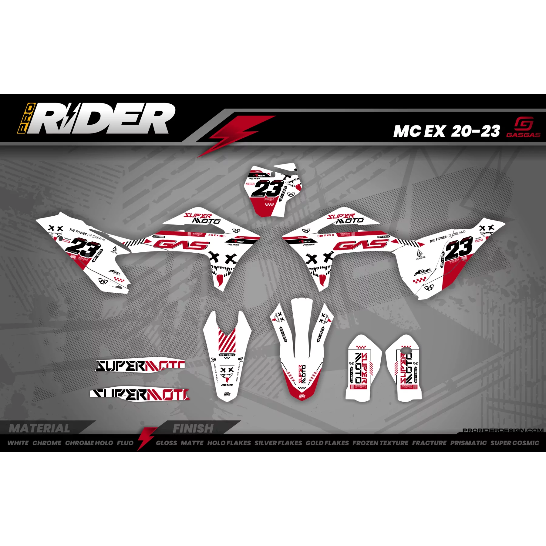 Dekor GASGAS CYBER - Dekor MOTOCROSS / ENDURO GAS GAS