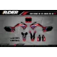 Kit adesivos MOTOCROSS HONDA RED RIFT - KIT ADESIVOS MOTO HONDA