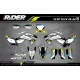 GRAFICHE MOTOCROSS HUSQVARNA WHITE ORIGIN  - KIT DÉCO MOTO HUSQVARNA