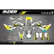 STICKERSET MOTOCROSS HUSQVARNA BLACK & YELLOW SOURCE - STICKERSET MOTO HUSQVARNA