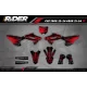 Kit adesivos Motocross HONDA RED BOLD EFFECT - KIT ADESIVOS MOTO HONDA