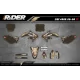 Kit adesivos Motocross HONDA BROWN MAT FINISH TOUCH - KIT ADESIVOS MOTOCROSS ENDURO