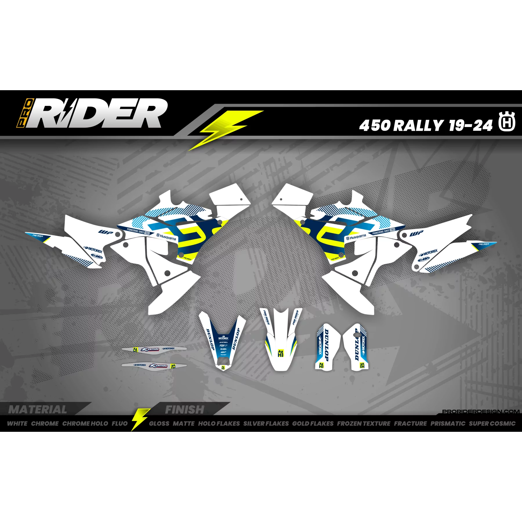 grafiche MOTOCROSS HUSQVARNA SILVERMINT FACTORY  - KIT DÉCO MOTO HUSQVARNA