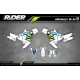grafiche MOTOCROSS HUSQVARNA SILVERMINT FACTORY  - KIT DÉCO MOTO HUSQVARNA