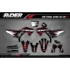 Stickerset MOTOCROSS HONDA W-RED BOLD EFFECT - STICKERSET MOTOR HONDA