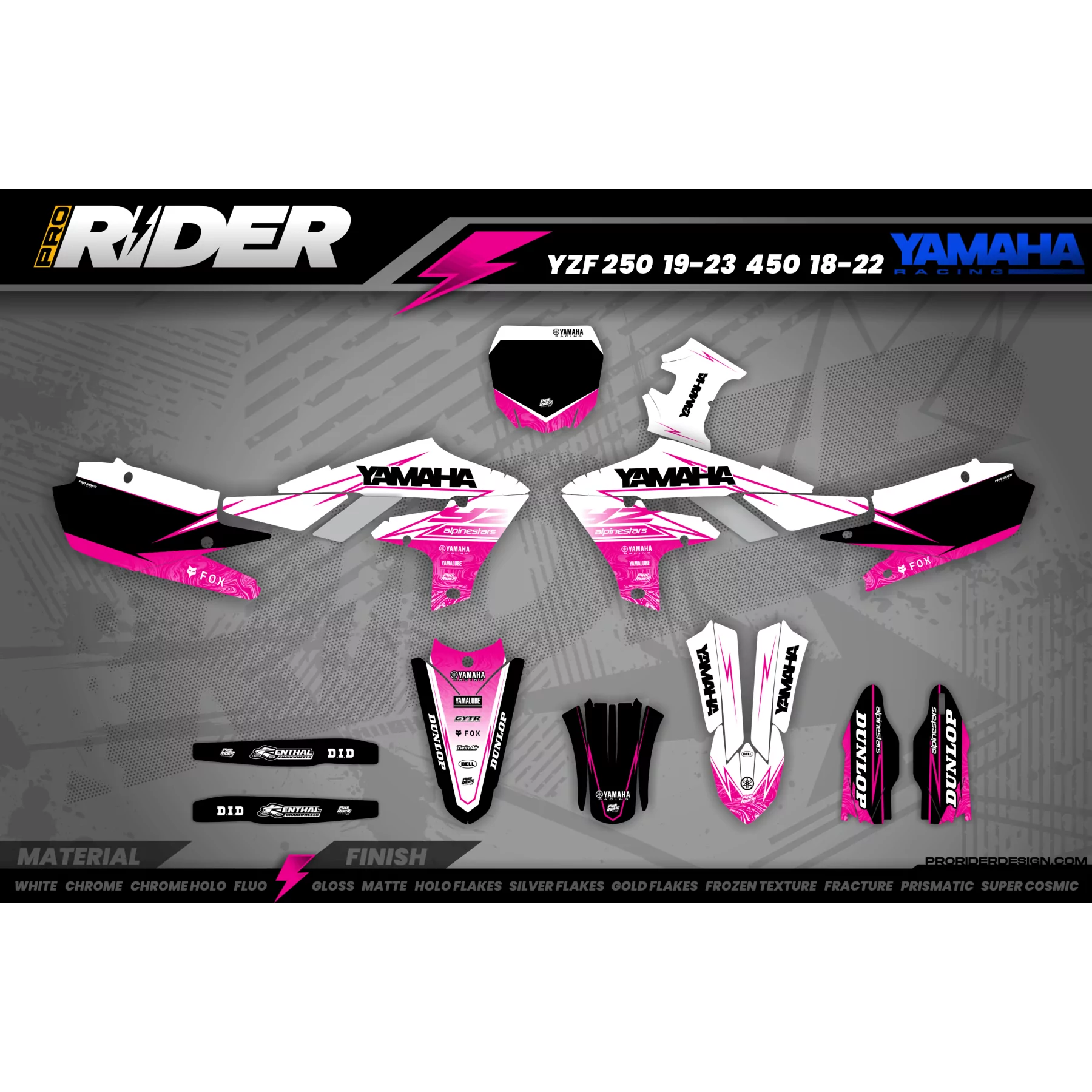 Stickerset Motocross YZ YZF TTR YAMAHA Unik - STICKERSET MOTOCROSS / ENDURO YAMAHA