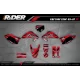 Kit adesivos Motocross HONDA JUST1 RED - KIT ADESIVOS MOTOCROSS ENDURO