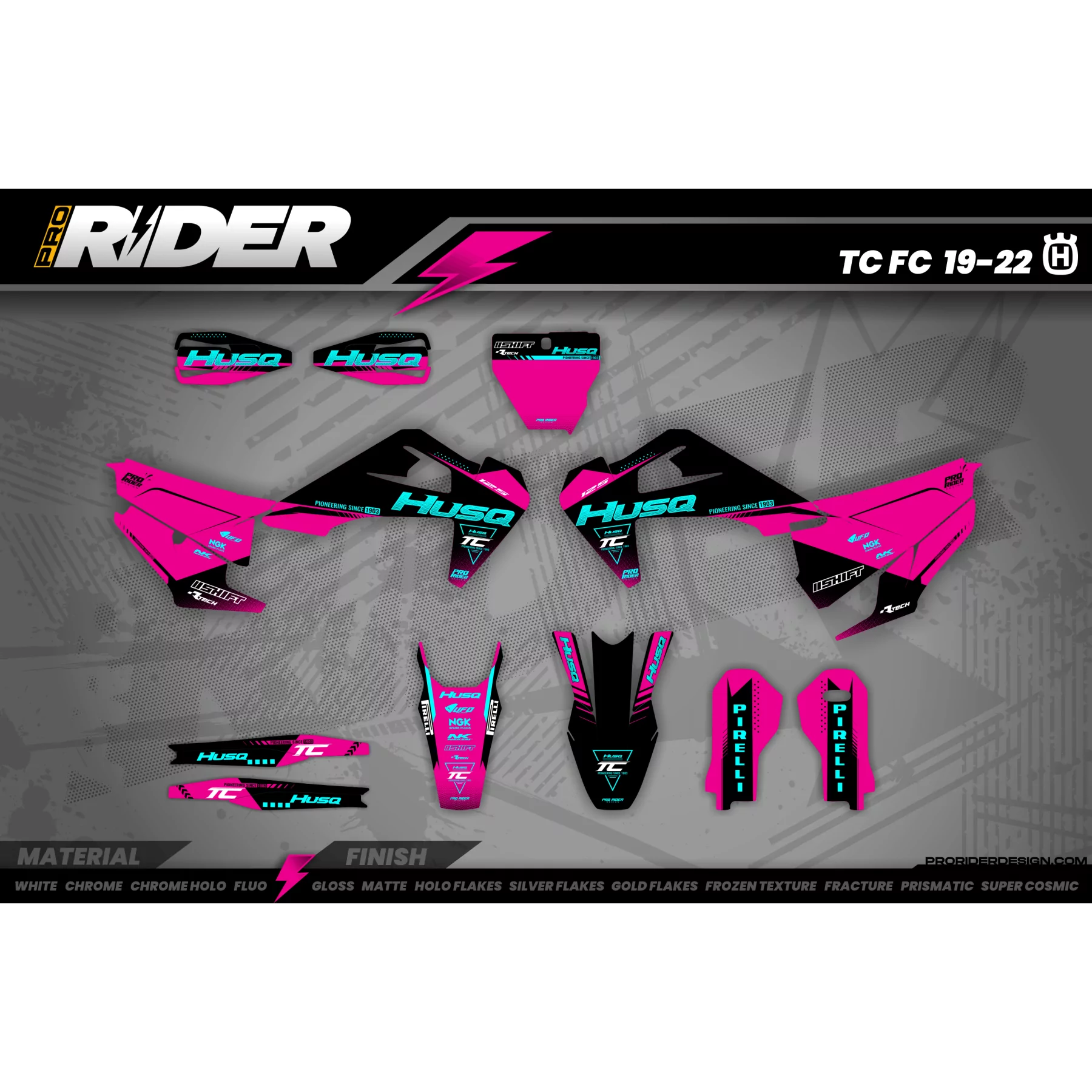 Kit adhesivos Motocross PERSO HUSQVARNA ASCENSO  - Kit adhesivos HUSQVARNA MOTOCROSS / ENDURO