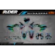 Kit adesivos MOTOCROSS KTM GREEN LUMEN - Kit adesivos MOTO KTM