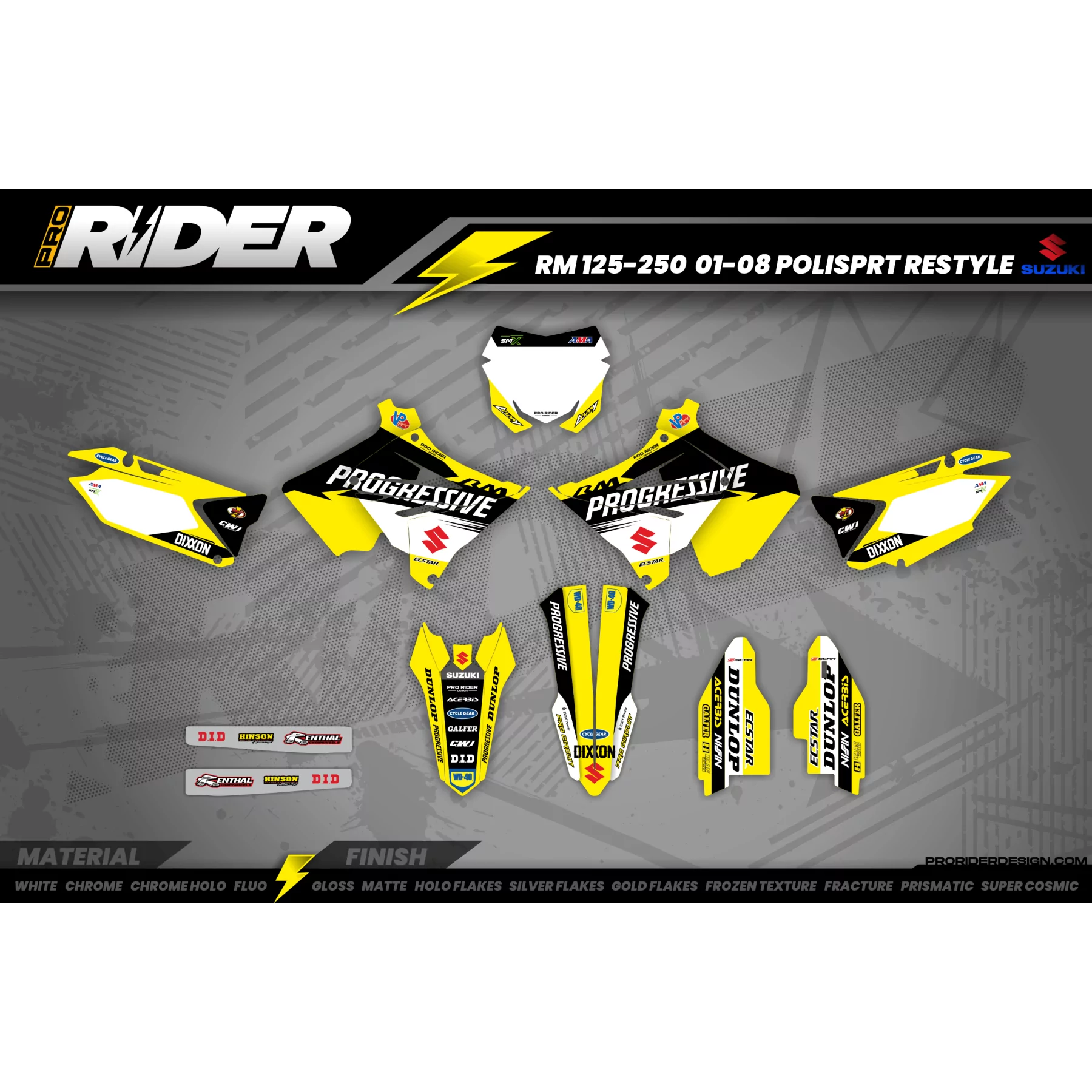 Dekor-Kit SUZUKI | KEN ROCZEN PROGRESSIVE Replica - DEKOR MOTOCROSS / ENDURO SUZUKI