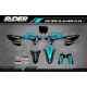 Kit adesivos Motocross HONDA TEAM HRC PROGRESSIVE | TEAL - KIT ADESIVOS MOTOCROSS ENDURO