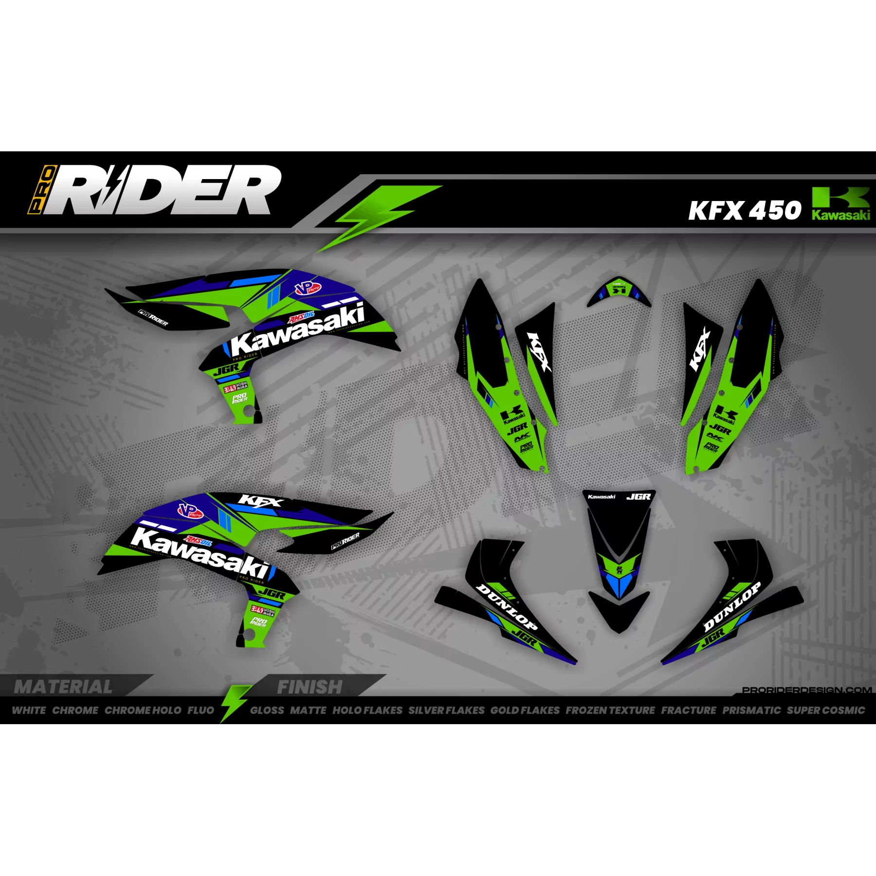 GRAPHICS QUAD KAWASAKI MASSAY - KAWASAKI QUAD GRAPHICS KIT