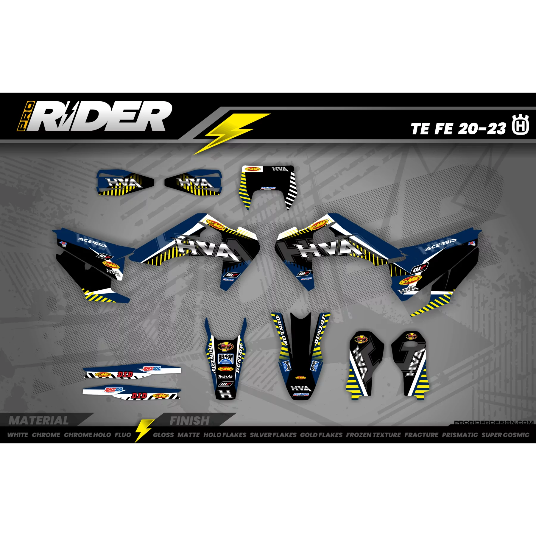 Kit adhesivos MOTOCROSS Husqvarna FMF (ref:prda12i)  - Kit adhesivos HUSQVARNA MOTOCROSS / ENDURO