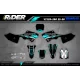 Kit adhesivos Motocross YAMAHA Speed Blocks - TEAL  - KIT ADHESIVOS MOTOCROSS / ENDURO YAMAHA
