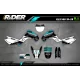 Kit adesivos KAWASAKI PERSO FERNCROSS - KIT ADESIVOS MOTOCROSS KAWASAKI