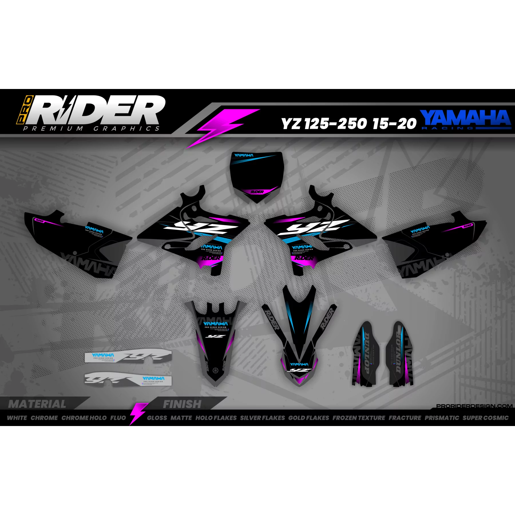 Stickerset MOTOCROSS YAMAHA SWIFT - Stickerset MOTO YAMAHA