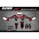 Kit adhesivos Motocross suzuki FACTORY ENERGY rojo (ref:prda33d4)  - KIT ADHESIVOS MOTOCROSS / ENDURO SUZUKI