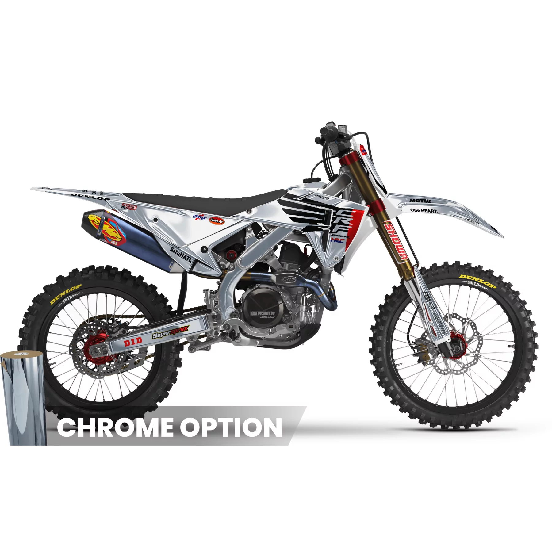 STICKERSET Motocross HONDA HRC SMX Team PROGRESSIVE | Lacapelle-marival