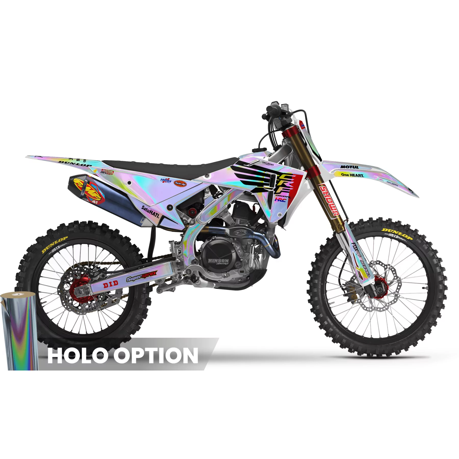 STICKERSET Motocross HONDA HRC SMX Team PROGRESSIVE | Lacapelle-marival