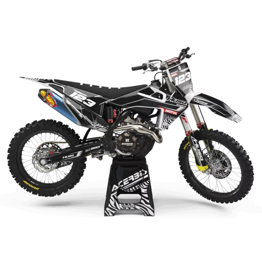 Grafiche moto GRAFICHE Motocross HUSQVARNA MOTUL BLACK WHITE