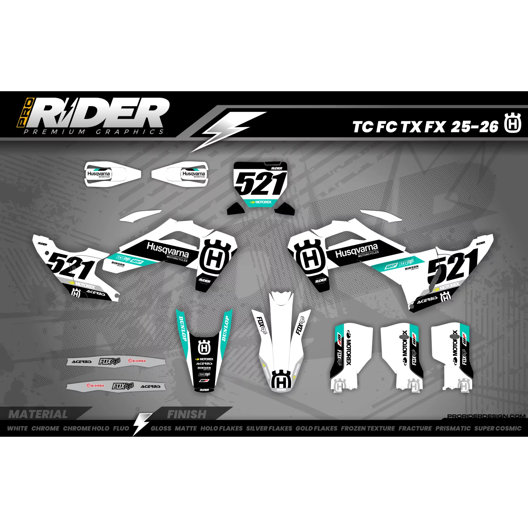 STICKERSET MOTOCROSS HUSQVARNA | Romagné