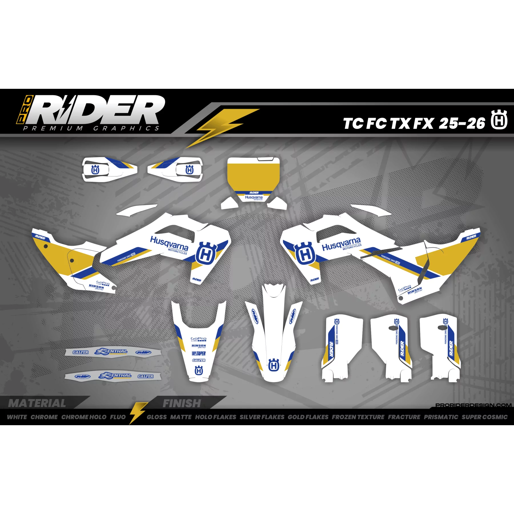 KIT DÉCO MOTOCROSS HUSQVARNA | FC Heritage