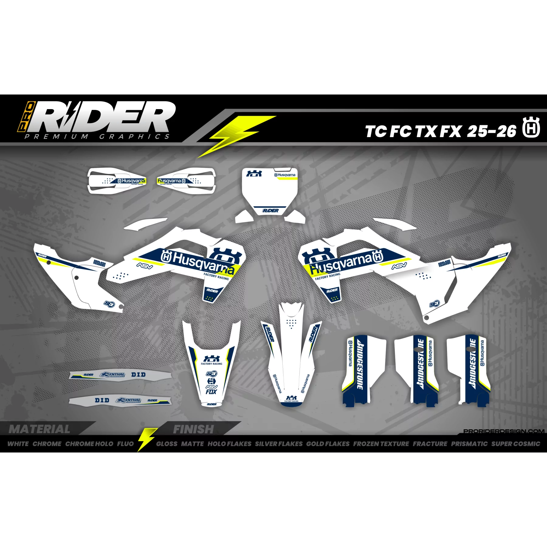 STICKERSET MOTOCROSS HUSQVARNA | Saint-jean-d'angély