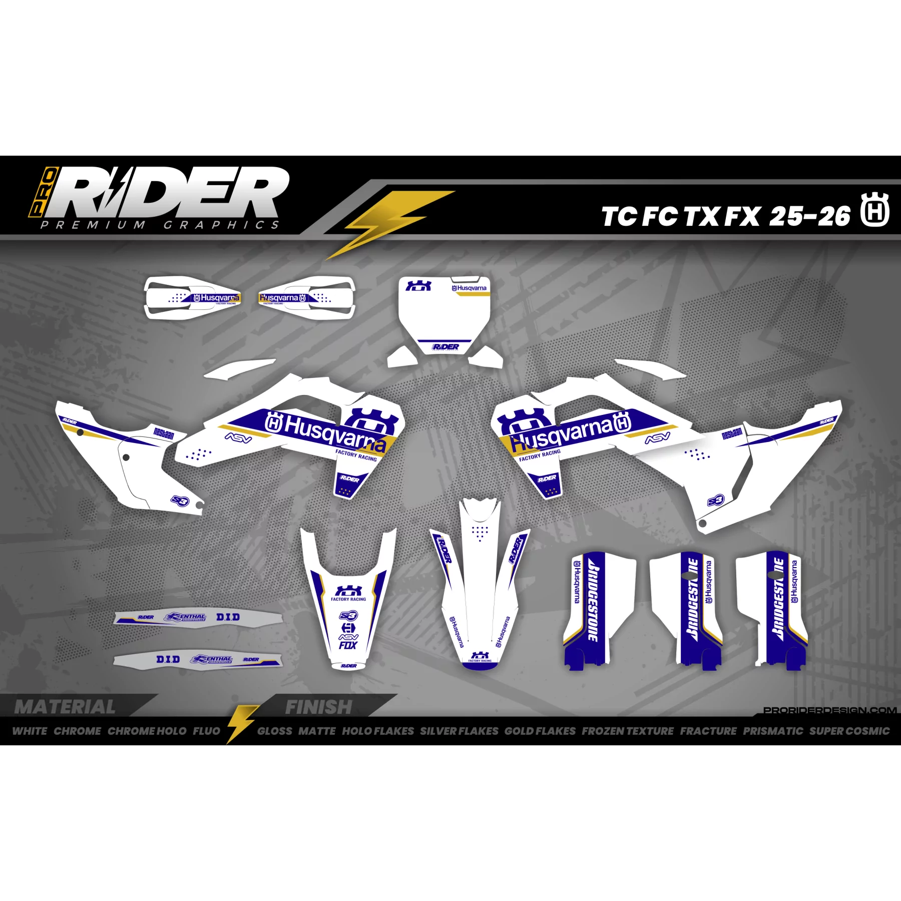 STICKERSET MOTOCROSS HUSQVARNA | Ernée