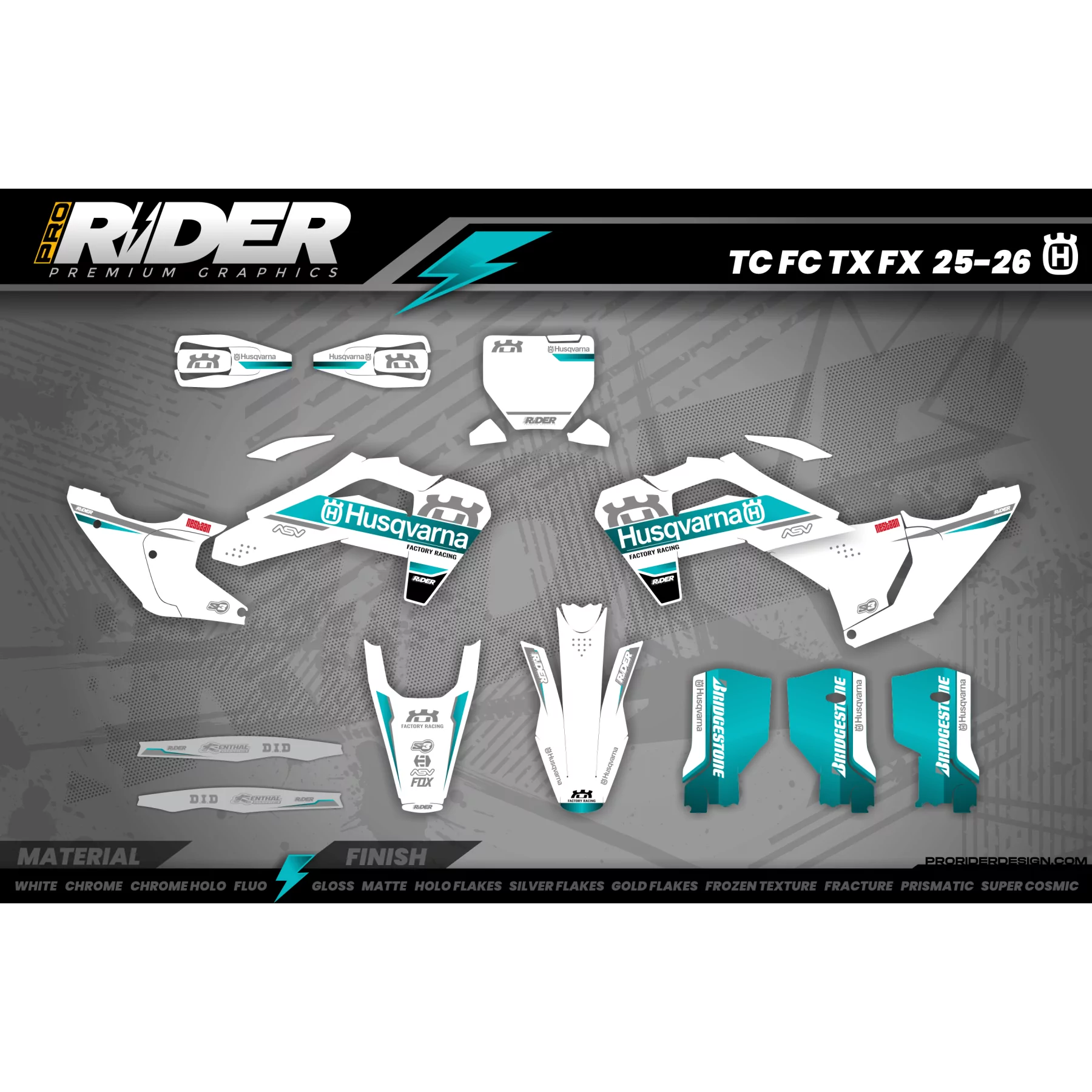 STICKERSET MOTOCROSS HUSQVARNA | Castelnau-de-lévis