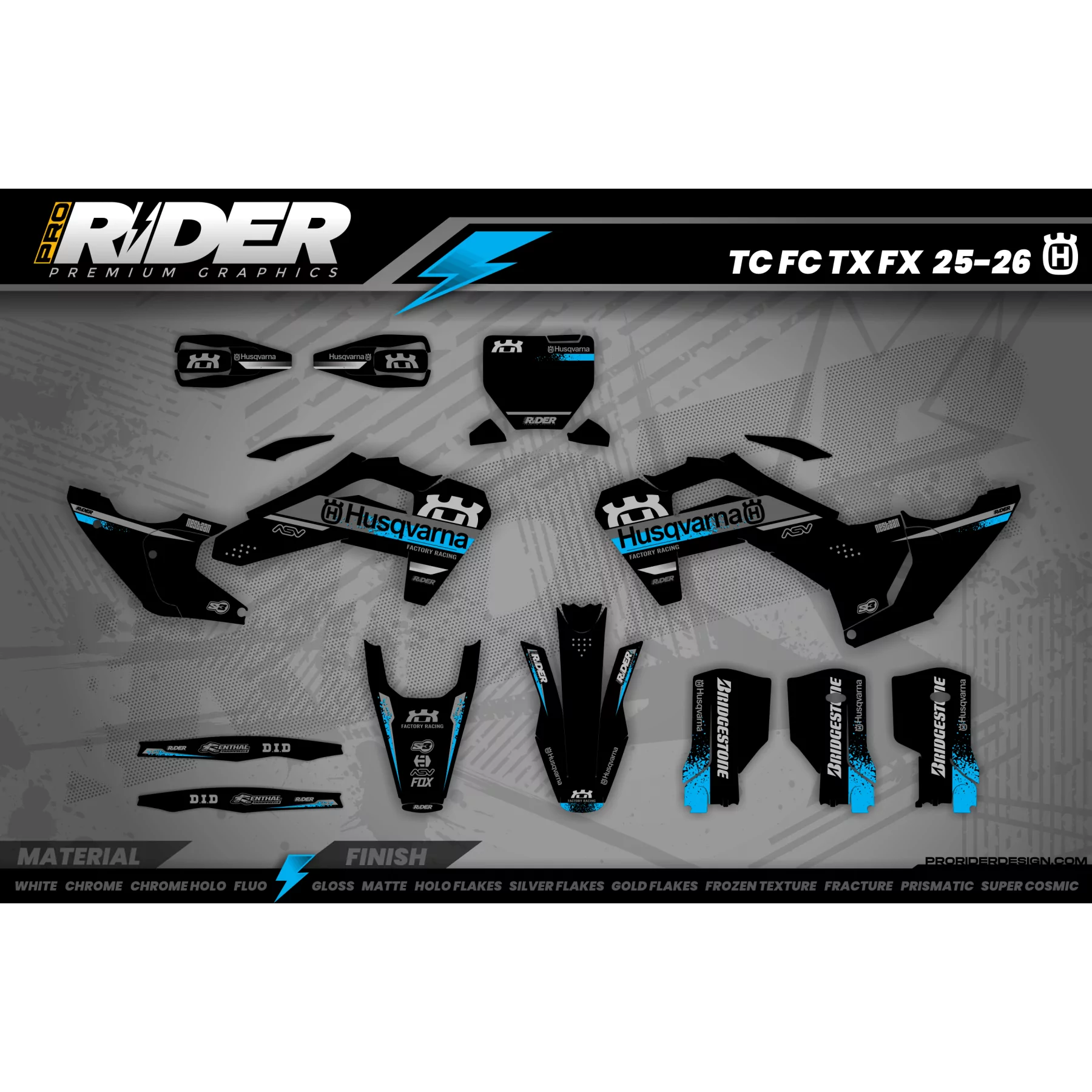 STICKERSET MOTOCROSS HUSQVARNA | Desertmartin