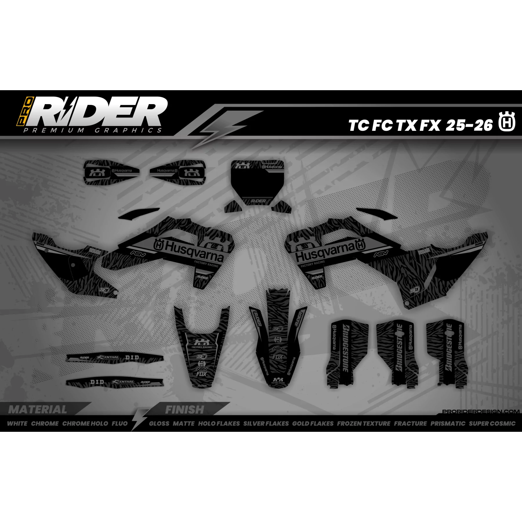 KIT DÉCO MOTOCROSS HUSQVARNA | Valence