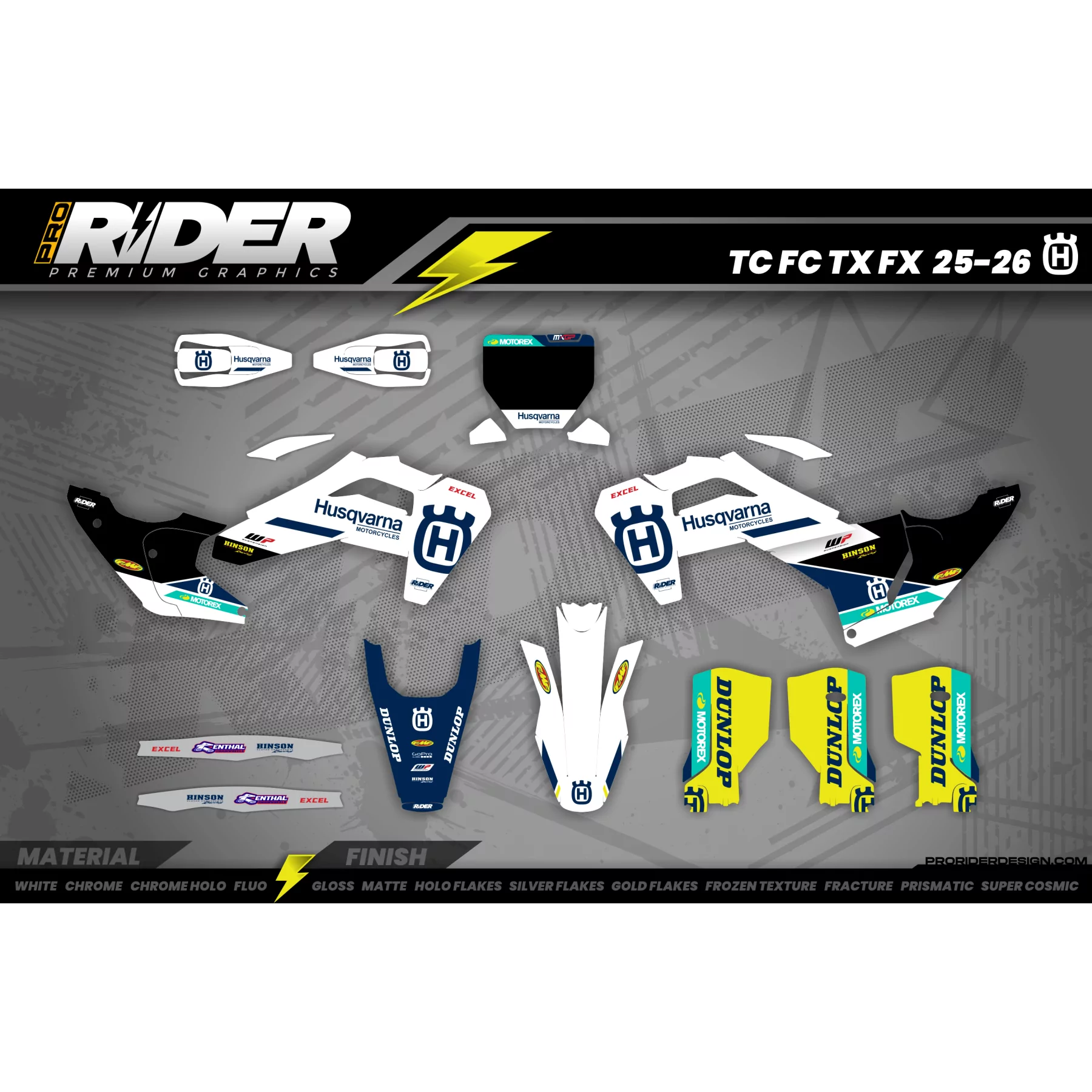 KIT DÉCO MOTOCROSS HUSQVARNA | Romagné