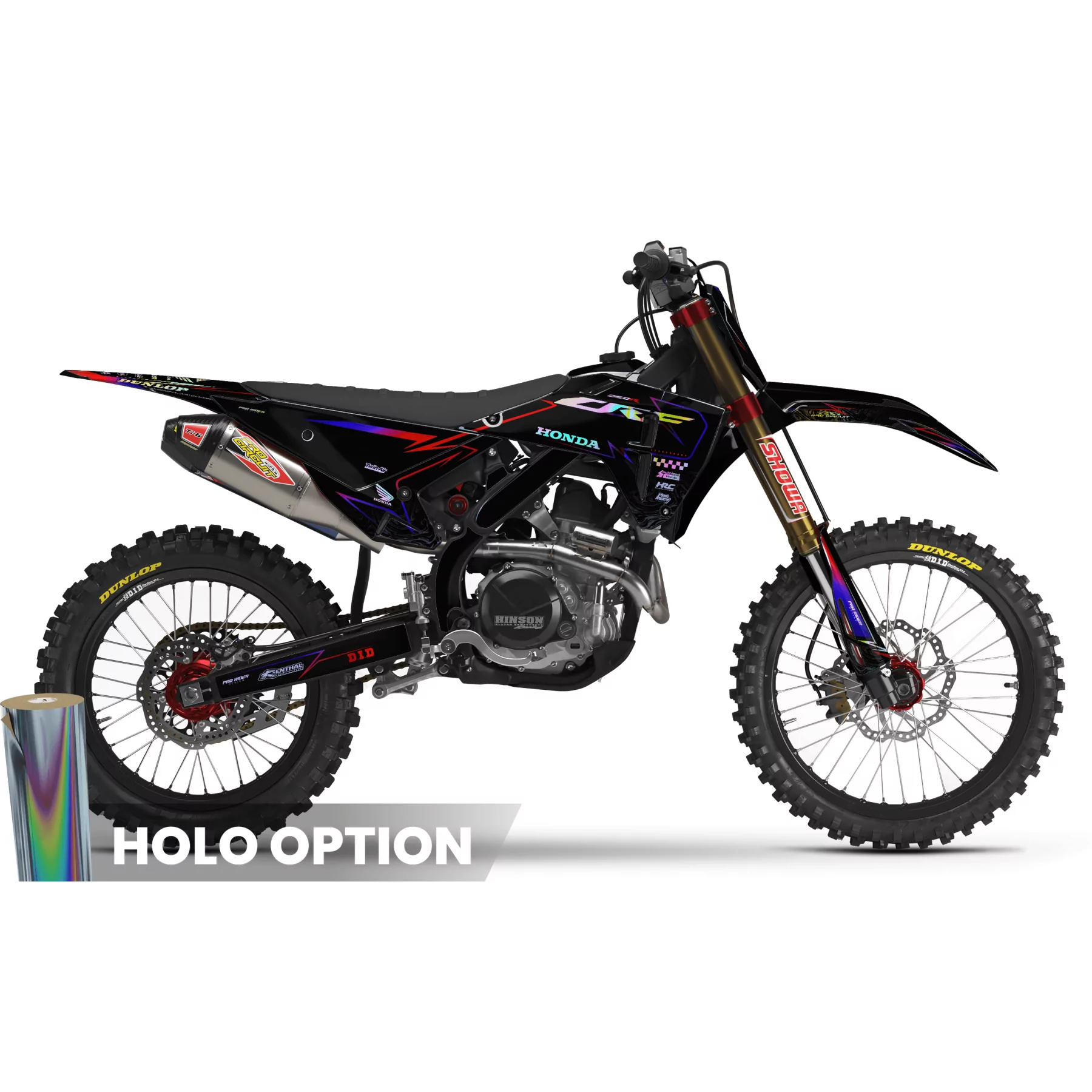 Kit adhesivos Motocross perso HONDA YUGEN PURP  - Kit adhesivos MOTOCROSS ENDURO