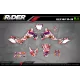 KIT ADESIVOS MOTOCROSS FOX CAMO vermelho (ref:prda9a) - KIT ADESIVOS MOTOCROSS ENDURO