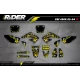 Kit adesivos MOTOCROSS ROCKSTAR ENERGY amarelo (ref:prda16d) - KIT ADESIVOS MOTOCROSS ENDURO