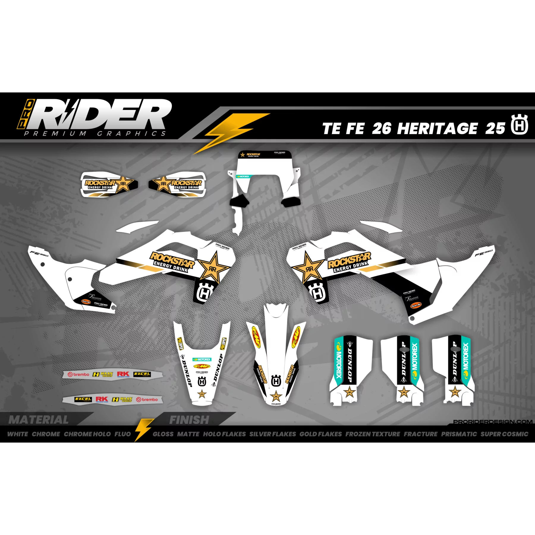 Rockstar Husqvarna Factory Racing TC-FC-TE-FE graphics - GRAPHICS M...