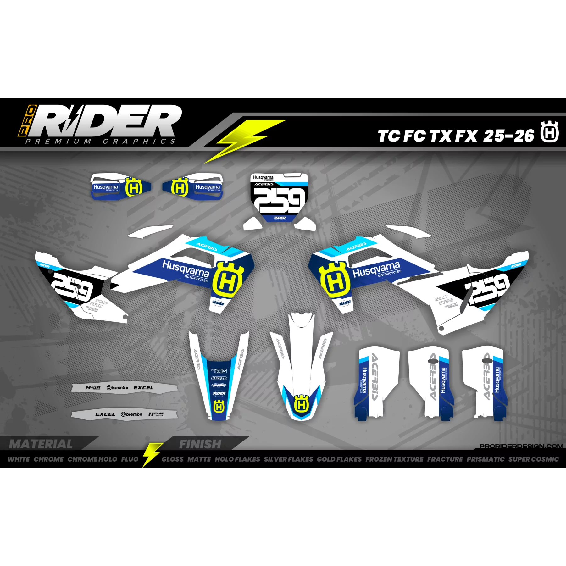 STICKERSET MOTOCROSS HUSQVARNA | Glen helen