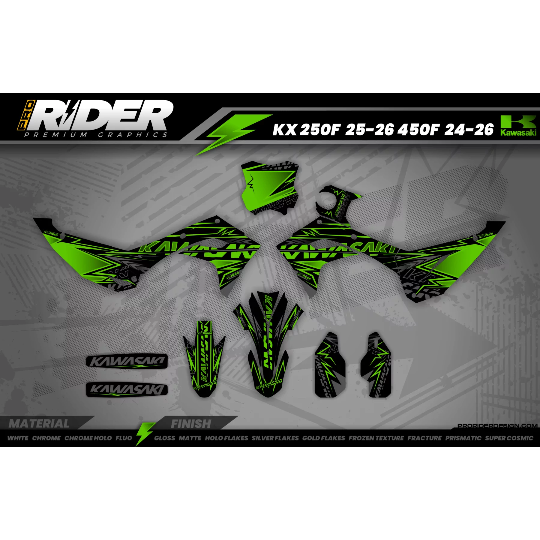 STICKERSET MOTOCROSS KAWASAKI | Southwick